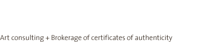 art expert link - art consulting + brokerage of certificates of authenticity